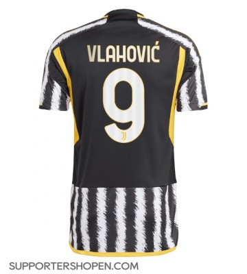 Juventus Dusan Vlahovic #9 Hemma Matchtröja 2023-24 Kortärmad